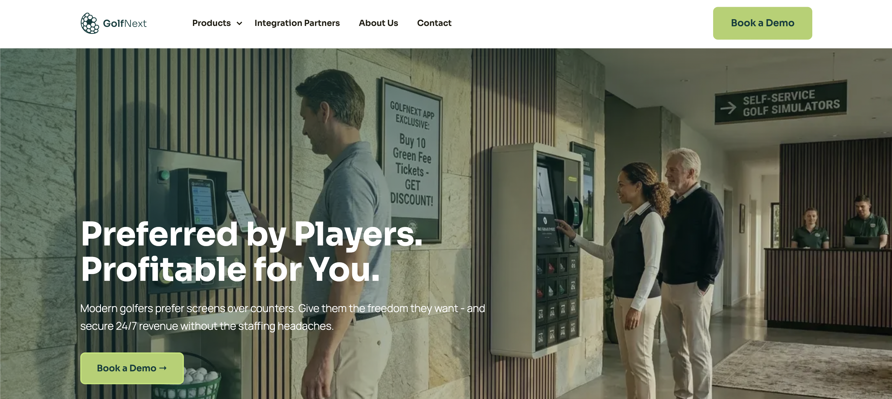 GolfNext website preview