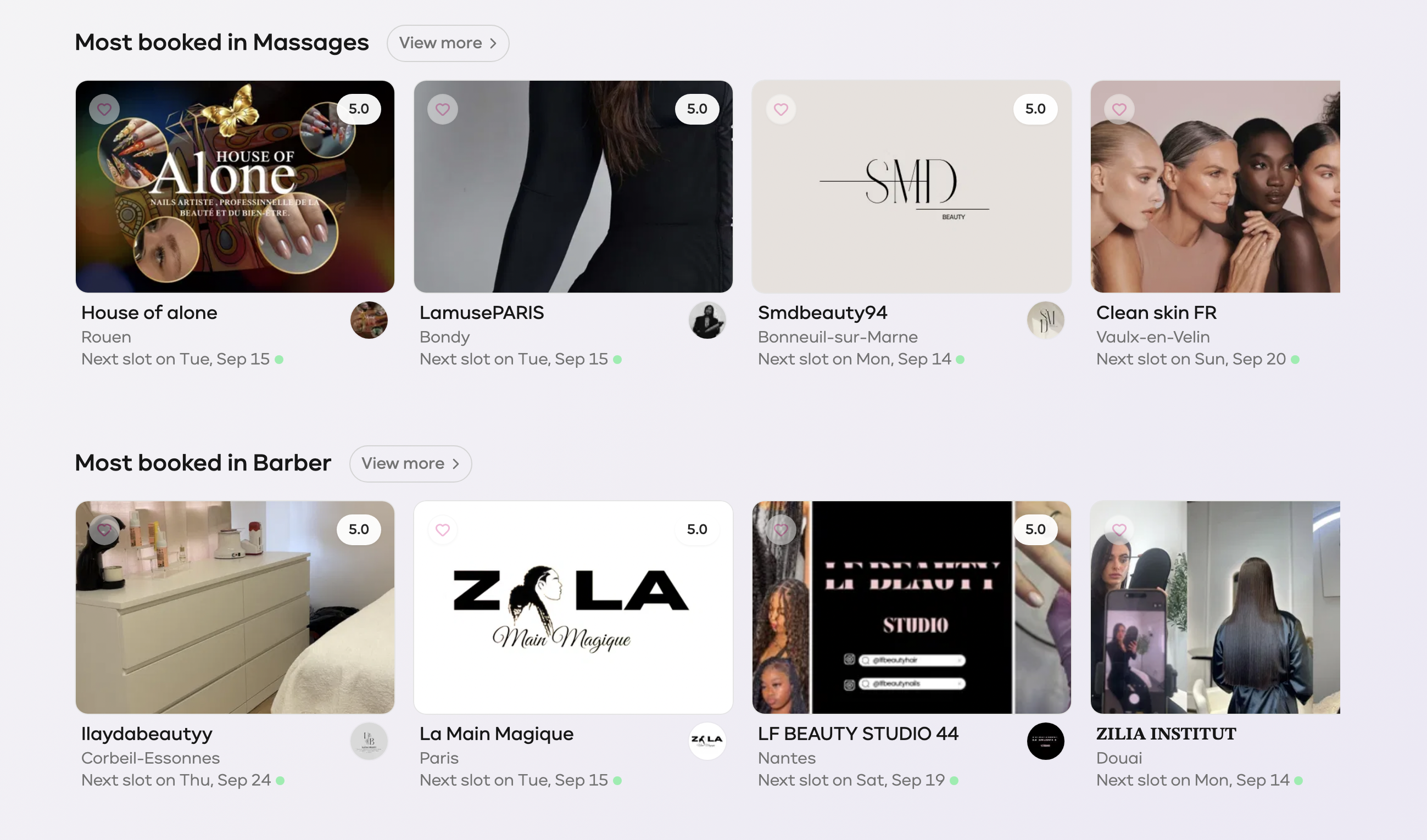 IaraBeauty website preview